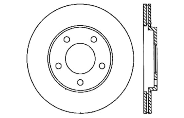 StopTech 05-10 Ford Mustang Slotted & Drilled Right Rear Rotor Cheap