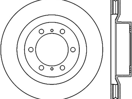 StopTech 10-17 Lexus GX Slotted & Drilled Cryo Front Right Rotor on Sale