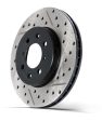 Stoptech 14-18 Subaru Forester Drilled & Slotted Rear Left Sport Brake Rotor For Cheap