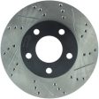 StopTech 94-04 Ford Mustang (exc Cobra & Bullitt) Front Left Slotted & Drilled Rotor Supply