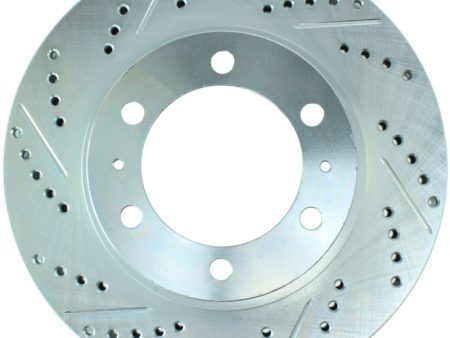 StopTech Select Sport 12-14 Toyota FJ Cruiser SportStop Slotted & Drilled Front Right Rotor Fashion