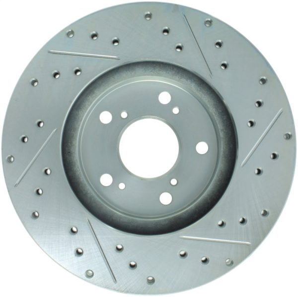 StopTech Select Sport 99-08 Acura TL (STD Caliper)   01-03 CL Slotted and Drilled Right Front Rotor For Sale