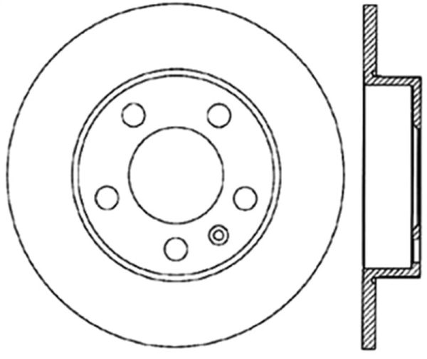 StopTech 98-11 Volkswagen Beetle Sport Slotted & Drilled Rear Right Cryo Rotor Discount