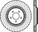 StopTech Power Slot 94-04 Ford Mustang Front Right Slotted CRYO Rotor on Sale