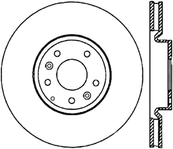 StopTech Power Slot 2003+ Mazda RX8 Slotted CRYO Right Front Rotor - SPORT SUSPENSION ONLY Hot on Sale