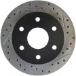 StopTech 92-00 GMC Suburban 1500 4WD (6 lug) Front Left Slotted & Drilled Rotor Online Hot Sale