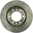 StopTech 81-89 Toyota Land Cruiser Slotted & Drilled Front Rotor Online Hot Sale