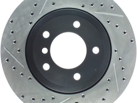 StopTech 06-08 BMW Z4   00-07 330 Series (E46 E90) Slotted & Drilled Right Front Rotor For Sale