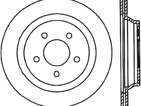 StopTech Power Slot 94-04 Ford Mustang Rear Right Slotted CRYO Rotor For Discount