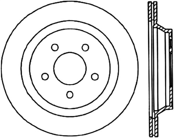 StopTech Power Slot 94-04 Ford Mustang Rear Right Slotted CRYO Rotor For Discount