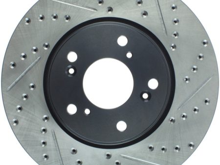 StopTech Slotted & Drilled Sport Brake Rotor Front Left 13 Honda Accord Sport Fashion