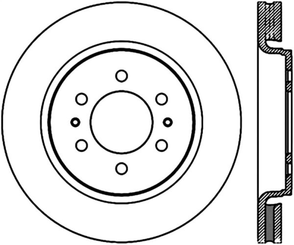 StopTech 10-16 Ford F-150 Slotted & Drilled Front Left Sport Brake Cryo Rotor Discount