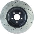 StopTech Slotted & Drilled Sport Brake Rotor - 2015 Ford Mustang Non-Brembo - Front Left Cheap