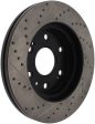 StopTech 05-10 GMC Sierra 1500 (w Rear Drum)   07-09 GMC Yukon Front Left Slotted & Drilled Rotor on Sale