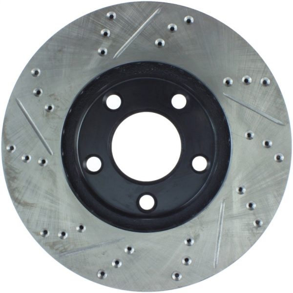 StopTech 94-04 Ford Mustang (exc Cobra & Bullitt) Front Left Slotted & Drilled Rotor Supply