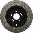 StopTech 10 Hyundai Genesis Coupe w  Factory Brembo Slotted & Drilled Left Rear Rotor For Cheap