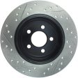 StopTech 05-13 Chrysler300 300C   09-12 Dodge Challenger Rear Left Drilled & Slotted Rotor Cheap