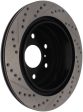 StopTech 07-10 GMC Sierra (w  Rear Drum)   07-09 GMC Yukon Rear Left Slotted & Drilled Rotor Discount