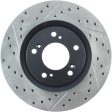 StopTech 00-09 S2000 Slotted & Drilled Right Front Rotor For Cheap