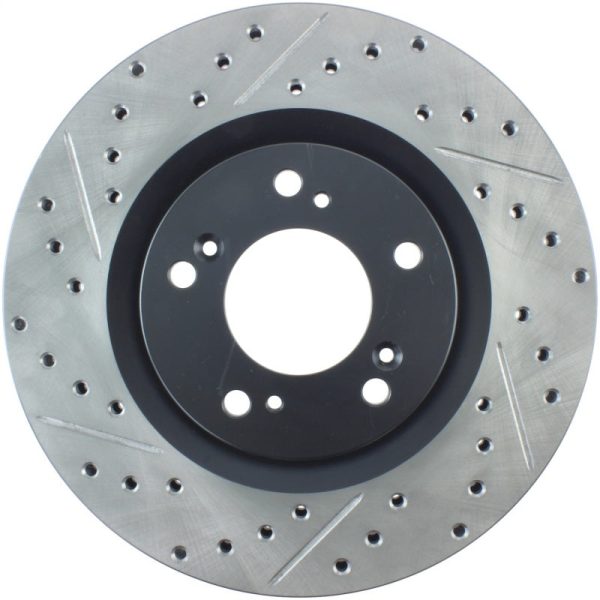 StopTech 00-09 S2000 Slotted & Drilled Right Front Rotor For Cheap