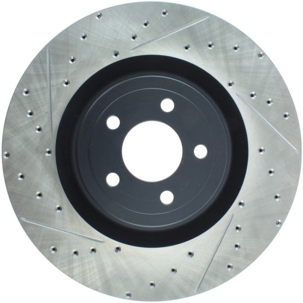 StopTech Slotted & Drilled Sport Brake Rotor - 2015 Ford Mustang GT - Front Right For Cheap