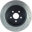 StopTech 12-15 Jeep Cherokee SRT8 Sport Slotted & Drilled Rear Driver Side Brake Rotor For Discount