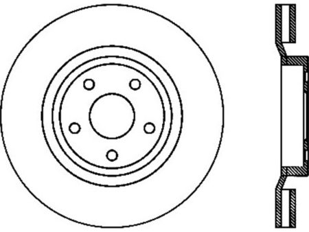 StopTech 06-10 Jeep Grand Cherokee SRT-8 Slotted & Drilled Front Left Rotor For Sale