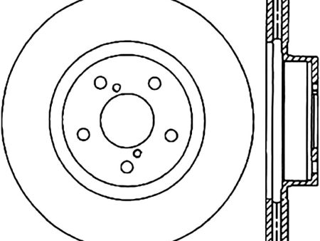 StopTech 05-17 Subaru Impreza WRX STi SportStop Cryo Slotted & Drilled Front Right Rotor Sale