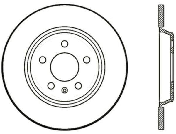 StopTech Power Slot 09-10 Audi A4 A4 Quattro   08-10 A5   10 S4 Rear Left Drilled Rotor Sale