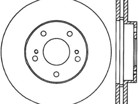 StopTech Power Slot 7 90-96 300ZX Slotted Front Right Cryo Rotor Cheap