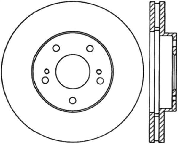 StopTech Power Slot 7 90-96 300ZX Slotted Front Right Cryo Rotor Cheap