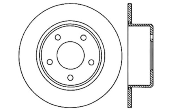 StopTech 05-13 Chrysler300 300C   09-12 Dodge Challenger Rear Right Drilled & Slotted Rotor Hot on Sale