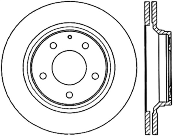 StopTech Power Slot 93-09 Mazda RX-7 Rear Left Slotted CRYO Rotor For Sale