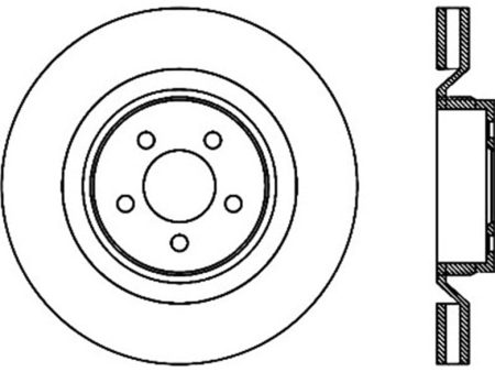 StopTech Power Slot 06-07 Chrysler SRT-8 Front Right Cryo Slotted Rotor on Sale