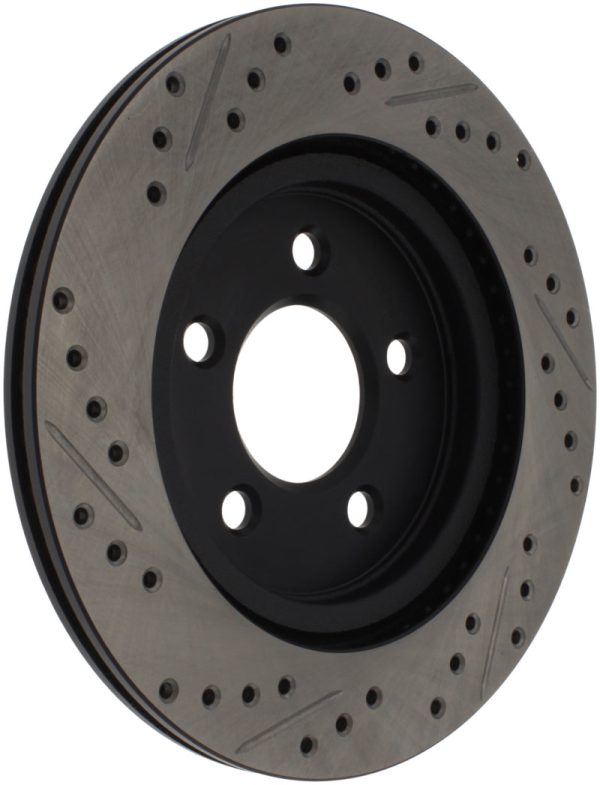 StopTech 05-10 Ford Mustang Slotted & Drilled Left Rear Rotor on Sale