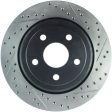 StopTech 12-15 Jeep Cherokee SRT8 Sport Slotted & Drilled Rear Driver Side Brake Rotor For Discount