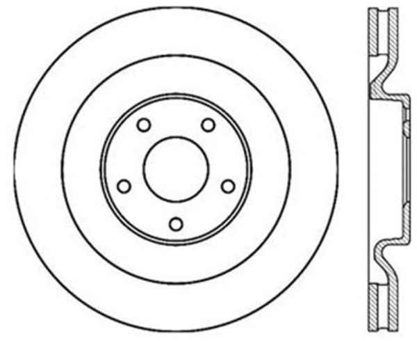 StopTech Power Slot 06-10 Corvette (Z06)   10 Corvette Grand Sport Front Right Slotted CRYO Rotor Online