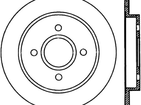 StopTech Power Slot 14-19 Ford Fiesta   01-07 Ford Focus Slotted Left Rear Cryo Rotor Hot on Sale