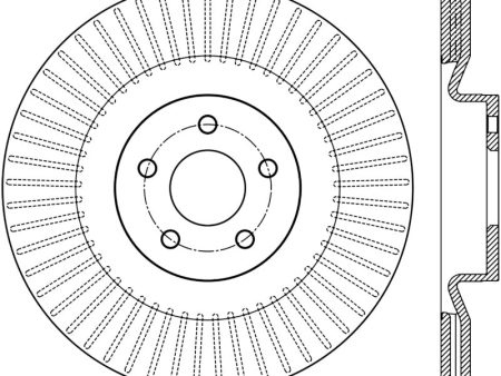 StopTech Sport Slotted 16-18 Ford Focus RS Front Left CRYO Rotor Discount