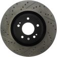 StopTech 10 Hyundai Genesis Coupe w  Factory Brembo Slotted & Drilled Right Front Rotor Online Sale