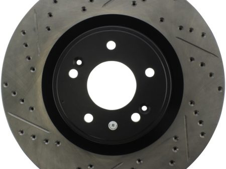 StopTech 10 Hyundai Genesis Coupe w  Factory Brembo Slotted & Drilled Right Front Rotor Online Sale