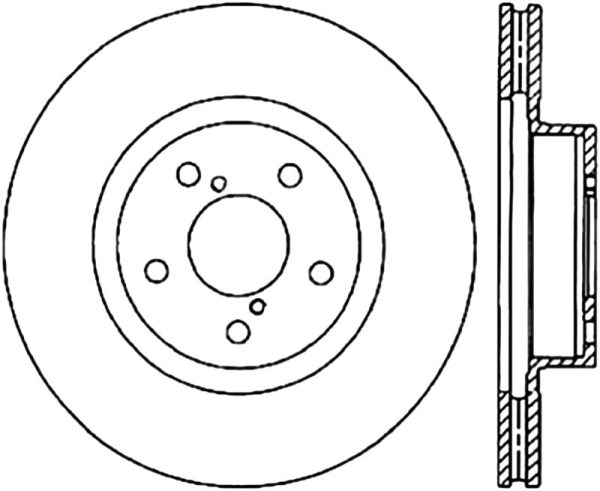 StopTech Power Slot 09-10 Subaru Impreza CRYO Front Left Slotted Rotor Discount