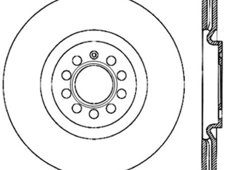 StopTech Power Slot 09 VW CC (Passat CC)   06-09 Passat Front Left CRYO-STOP Slotted Rotor For Discount