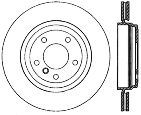 StopTech 00-07 BMW 330 Series E46 E90 Drilled & Slotted Left Rear Rotor For Discount