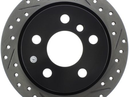 StopTech 14-15 Mini Cooper Base Slotted & Drilled Rear Left Rotor on Sale