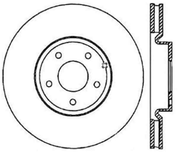 StopTech SportStop 6 02-08 Nissan 350Z   8 02-04 Infiniti G35 Slotted & Drilled Rear Left Rotor Supply