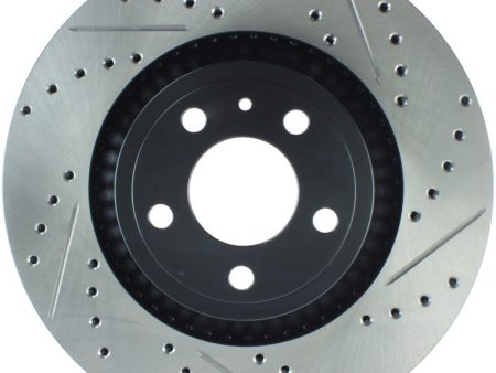 StopTech Slotted & Drilled Sport Brake Rotor - 2015 Ford Mustang Non-Brembo - Front Left Cheap