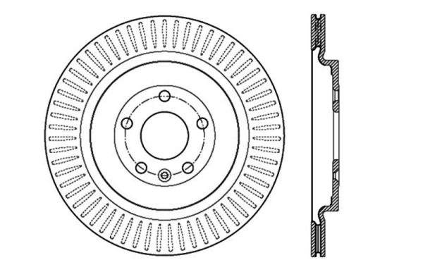 StopTech Slotted & Drilled Sport Brake Rotor Fashion