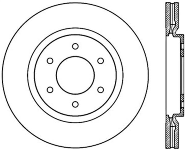 StopTech Power Slot 08-09 Infiniti QX4 QX56   07-09 Nissan Armada Right Front Slotted Cryo Rotor Cheap