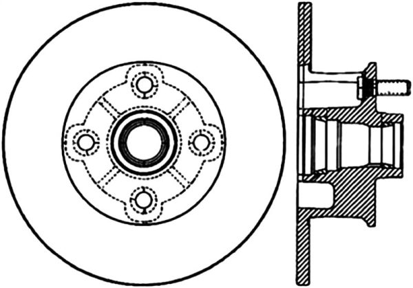 StopTech Sport CRYO) 77-82 Chevrolet Corvette Front Left Slotted Brake Rotor Cheap